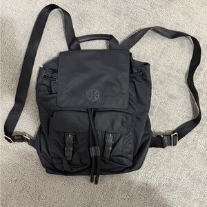 Tory Burch Black Virginia Backpack